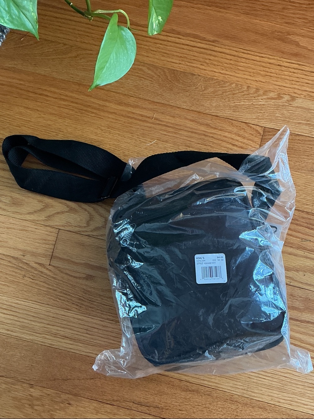 Kohl's Black Men's Belt Bag with Adjustable Strapwith 5 components
